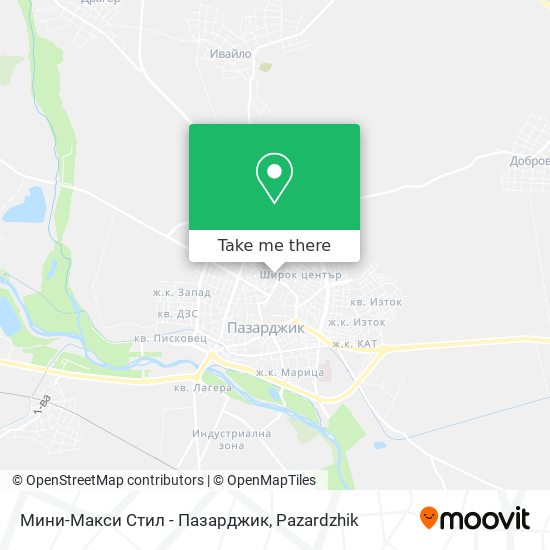 Мини-Макси Стил - Пазарджик map