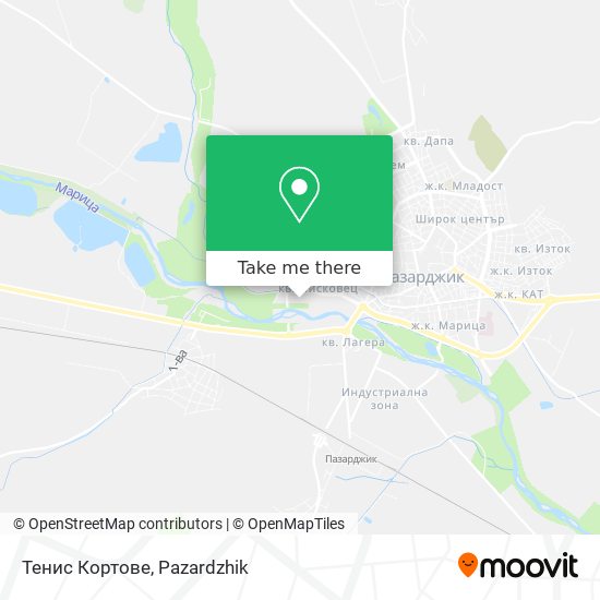 Карта Тенис Кортове