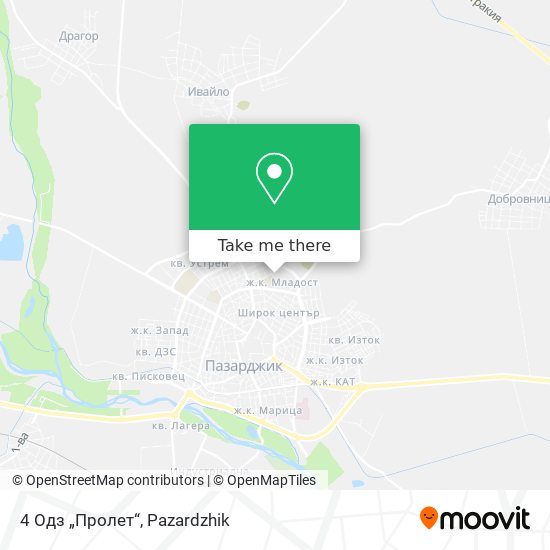 4 Одз „Пролет“ map