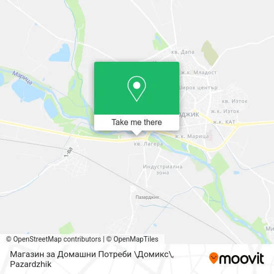 Карта Магазин за Домашни Потреби \Домикс\