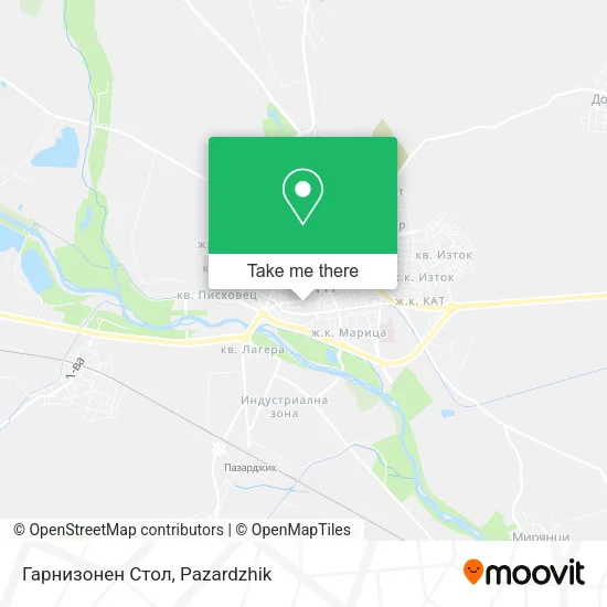 Карта Гарнизонен Стол