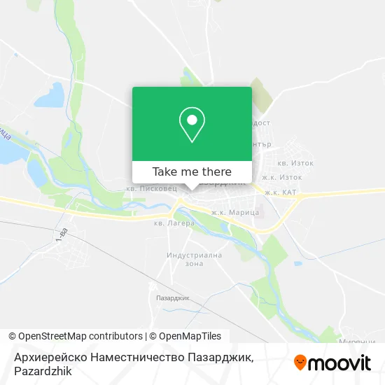 Карта Архиерейско Наместничество Пазарджик