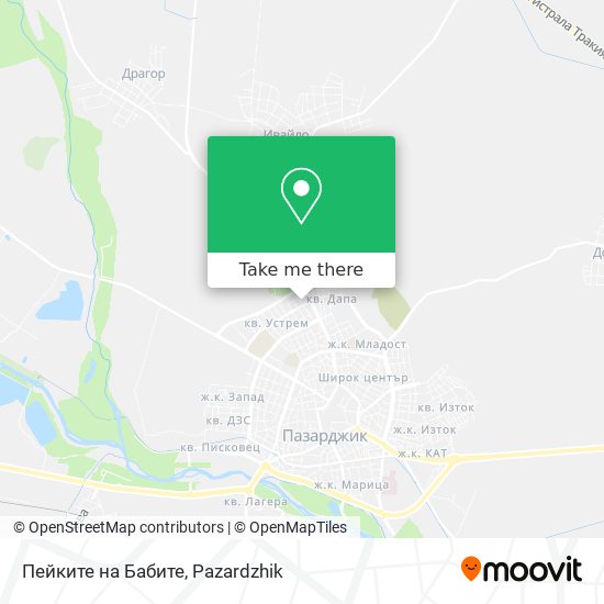 Карта Пейките на Бабите