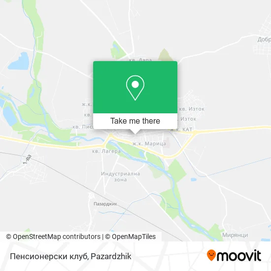 Карта Пенсионерски клуб