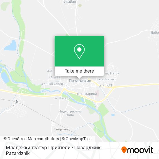 Младежки театър Приятели - Пазарджик map