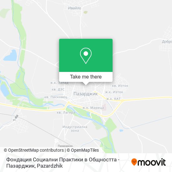 Фондация Социални Практики в Общността - Пазарджик map