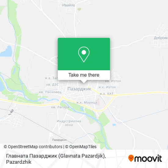 Карта Главната Пазарджик (Glavnata Pazardjik)