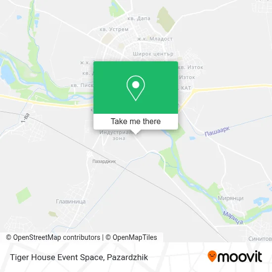 Tiger House Event Space map