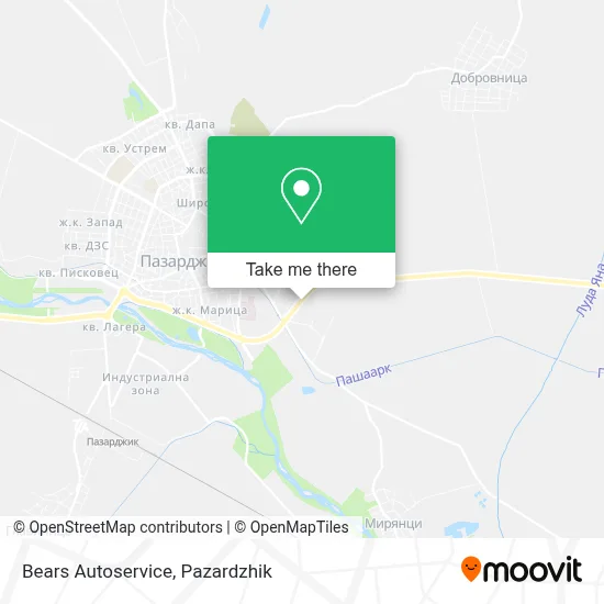 Bears Autoservice map