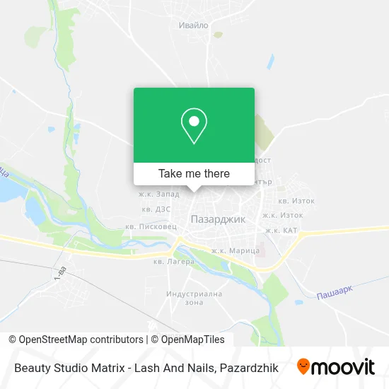 Beauty Studio Matrix - Lash And Nails map