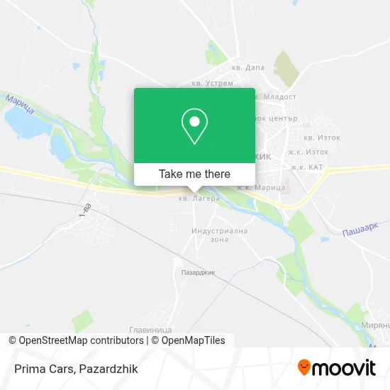 Prima Cars map