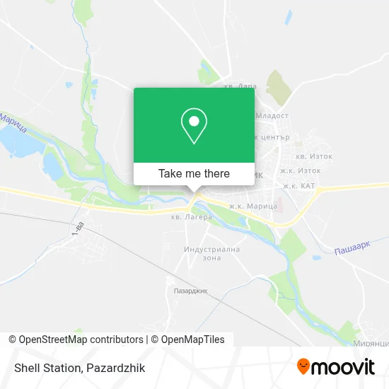Shell Station map