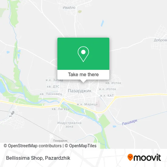 Bellissima Shop map