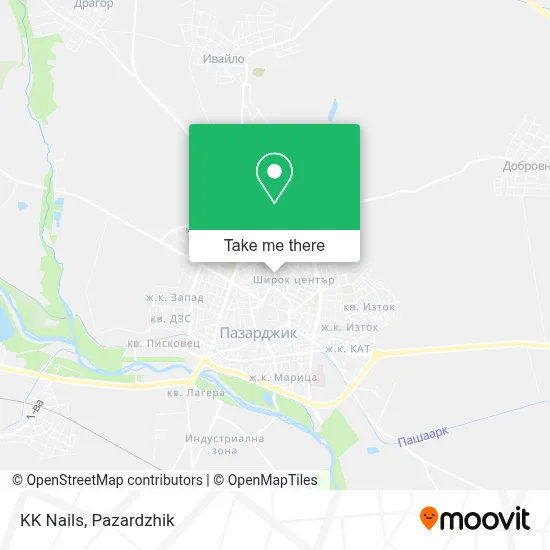 KK Nails map