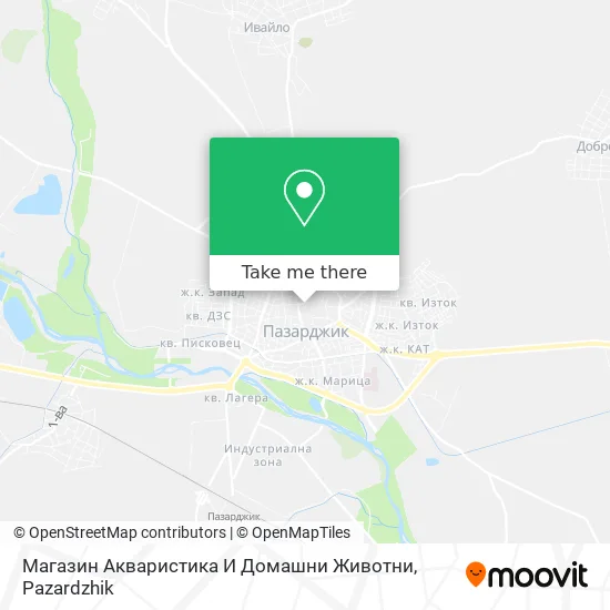 Карта Магазин Акваристика И Домашни Животни