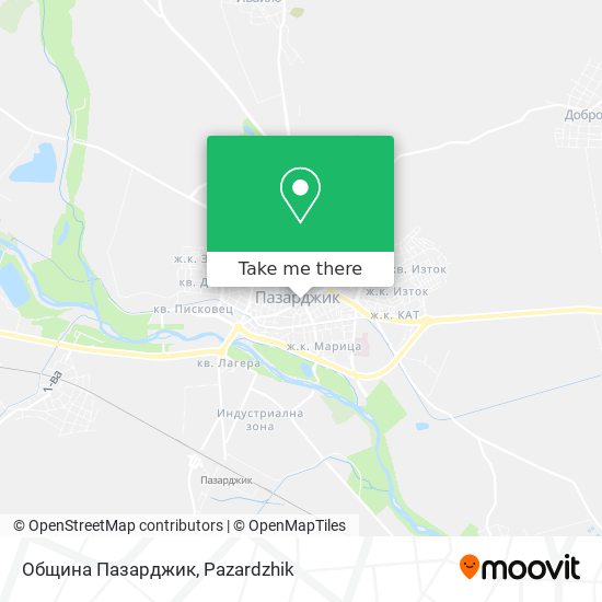 Карта Община Пазарджик