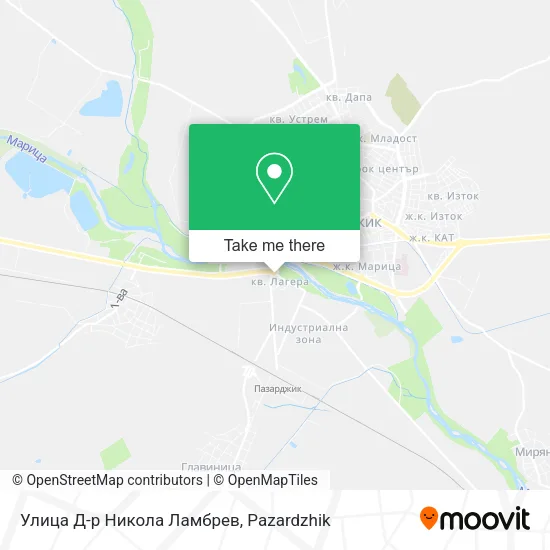 Карта Улица Д-р Никола Ламбрев