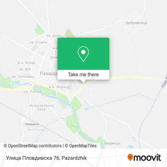 Карта Улица Пловдивска 76