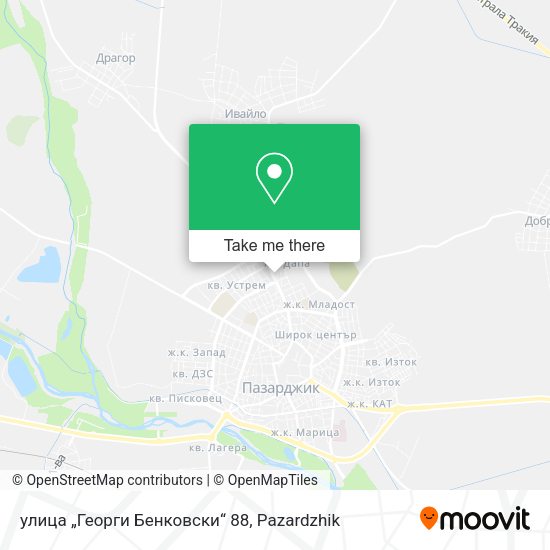 Карта улица „Георги Бенковски“ 88