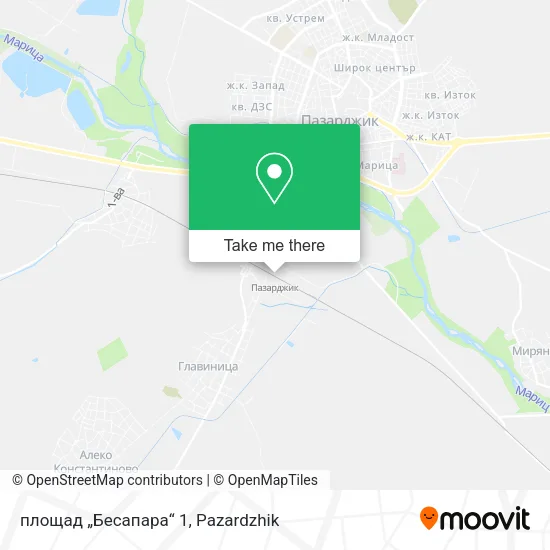 Карта площад „Бесапара“ 1