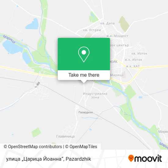 Карта улица „Царица Йоанна“