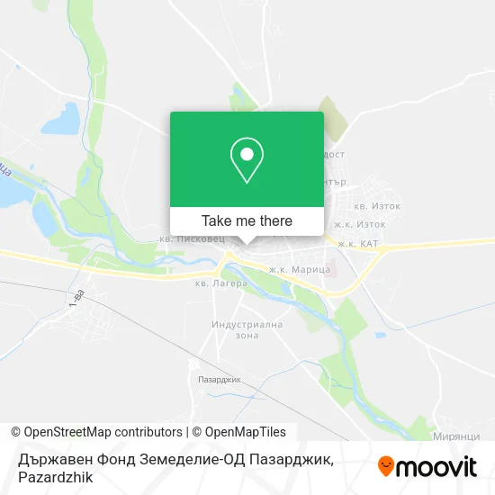 Карта Държавен Фонд Земеделие-ОД Пазарджик