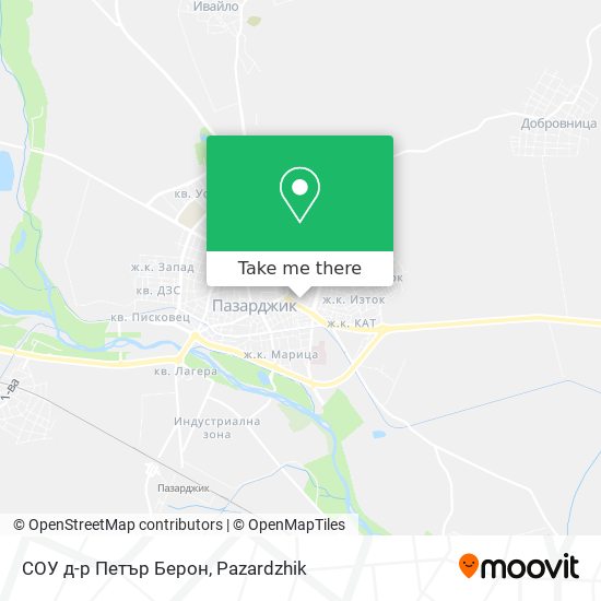 СОУ д-р Петър Берон map