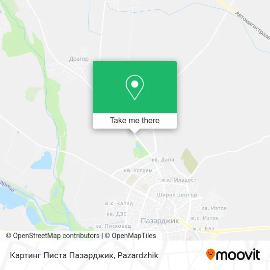 Карта Картинг Писта Пазарджик