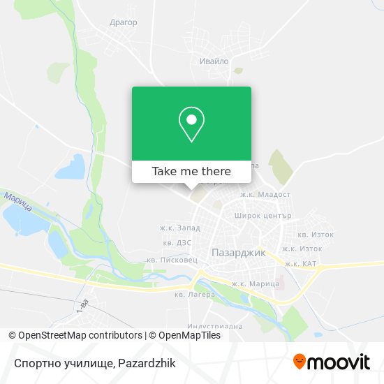 Спортно училище map