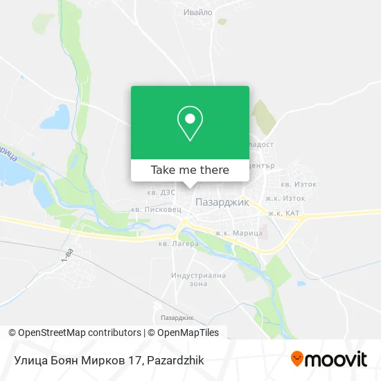 Карта Улица Боян Мирков 17