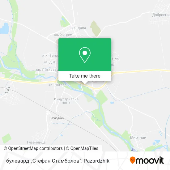 Карта булевард „Стефан Стамболов“