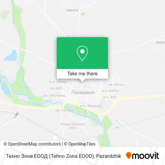Карта Техно Зона ЕООД (Tehno Zona EOOD)