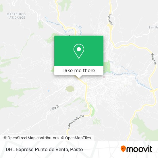DHL Express Punto de Venta map