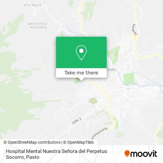 Mapa de Hospital Mental Nuestra Señora del Perpetuo Socorro