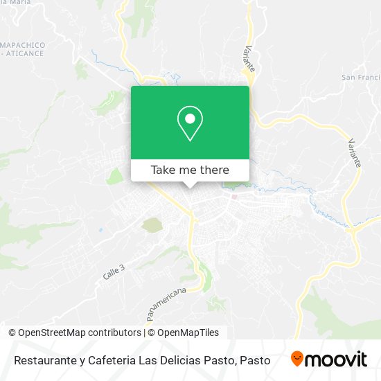 Restaurante y Cafeteria Las Delicias Pasto map