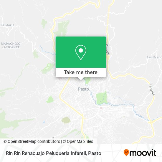 Mapa de Rin Rin Renacuajo Peluquería Infantil