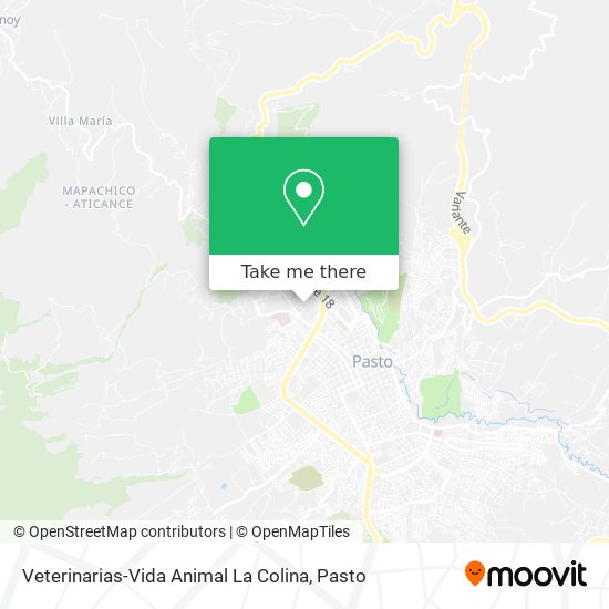 Veterinarias-Vida Animal La Colina map