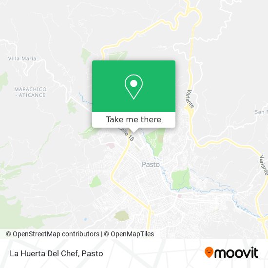 Mapa de La Huerta Del Chef