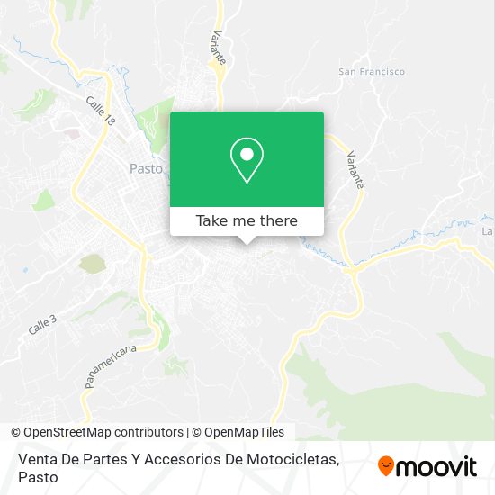 Mapa de Venta De Partes Y Accesorios De Motocicletas