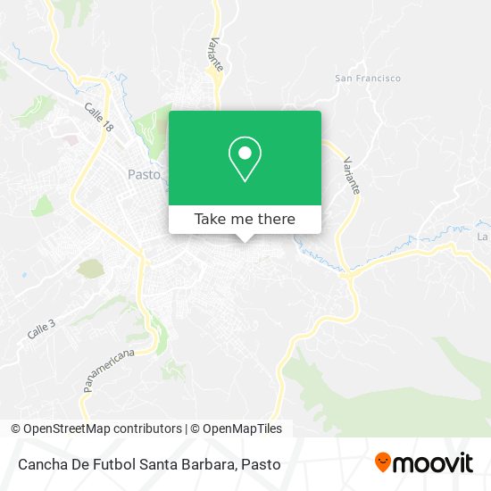 Mapa de Cancha De Futbol Santa Barbara