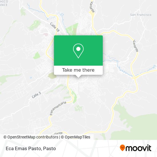 Eca Emas Pasto map