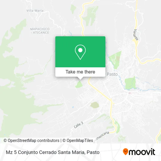 Mz 5 Conjunto Cerrado Santa Maria map