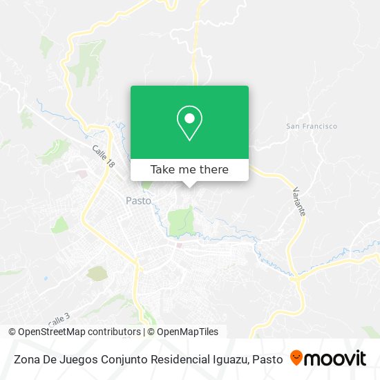 Mapa de Zona De Juegos Conjunto Residencial Iguazu