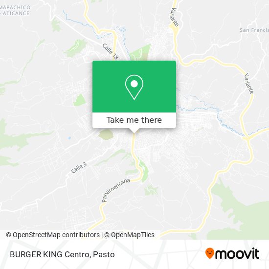 BURGER KING Centro map