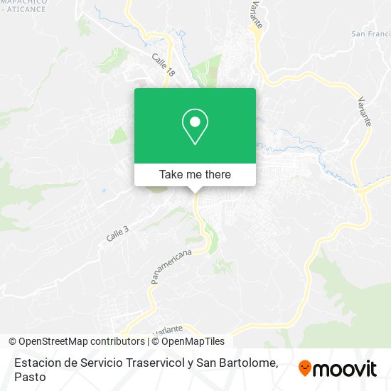 Estacion de Servicio Traservicol y San Bartolome map