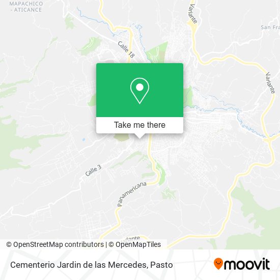 Mapa de Cementerio Jardin de las Mercedes