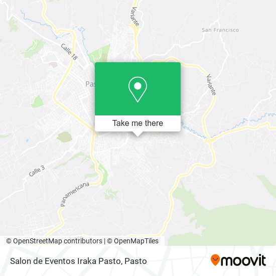 Salon de Eventos Iraka Pasto map