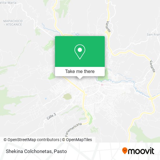 Shekina Colchonetas map