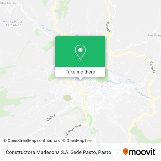 Constructora Madecons S.A. Sede Pasto map