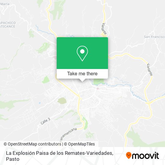 Mapa de La Explosión Paisa de los Remates-Variedades